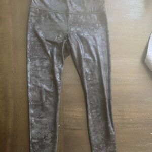 Athleta Shimmering Charcoal Leggings